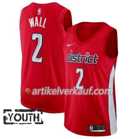 NBA Washington Wizards Trikot John Wall 2 2018-19 Nike Rot Swingman - Kinder